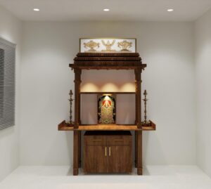 best pooja unit design in chennai by innovative space interiors top class interior designer in chennai1